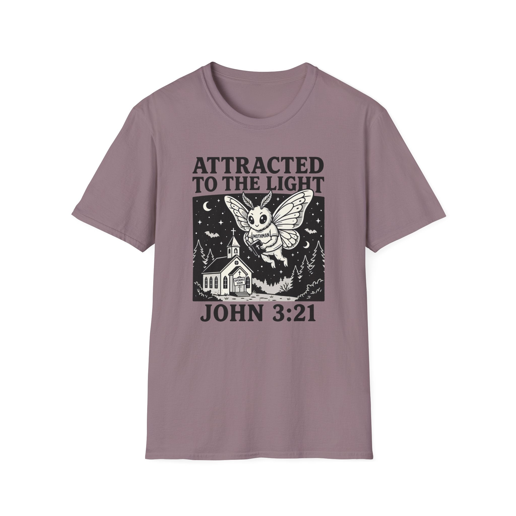 Attracted To The Light Mothman T-Shirt
