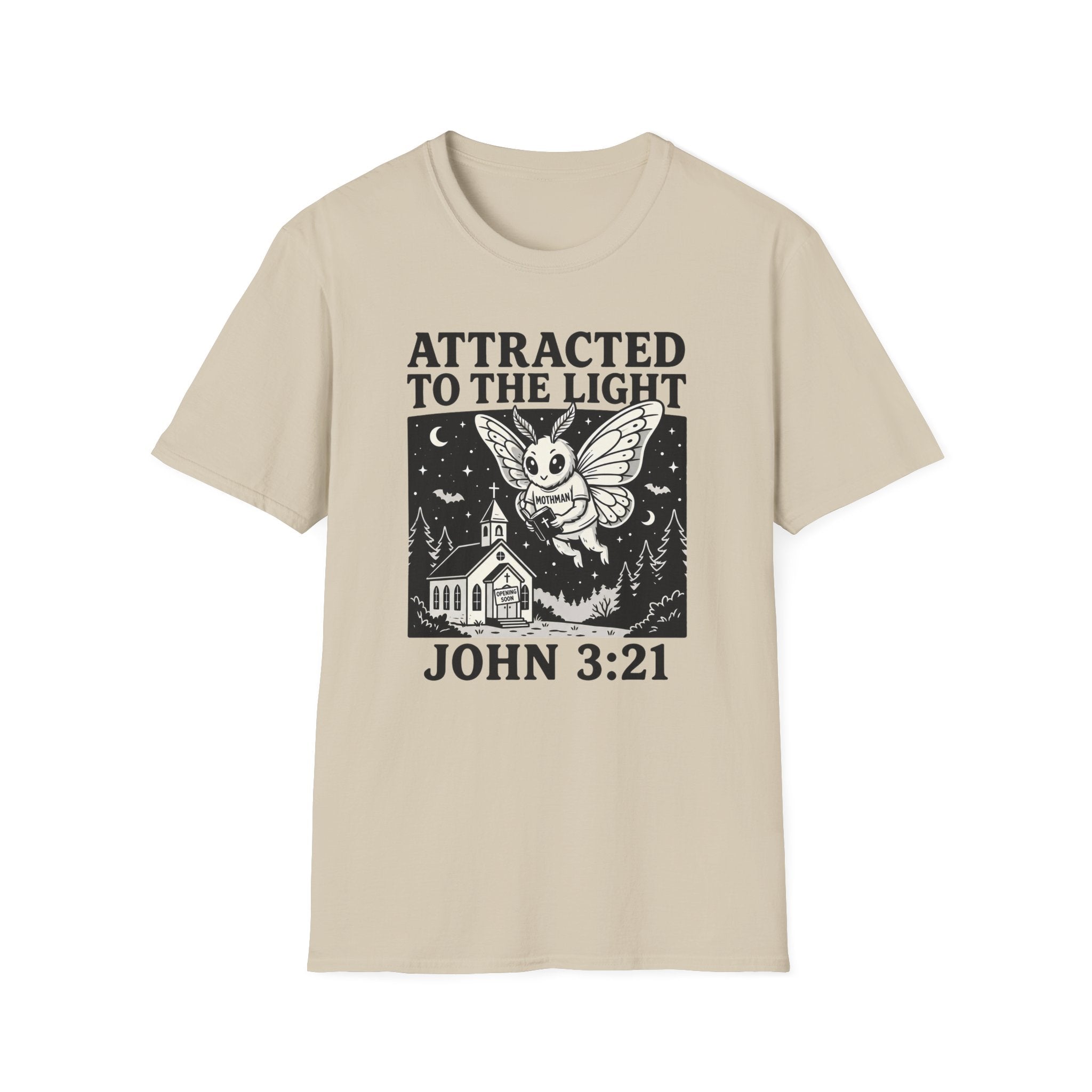 Attracted To The Light Mothman T-Shirt