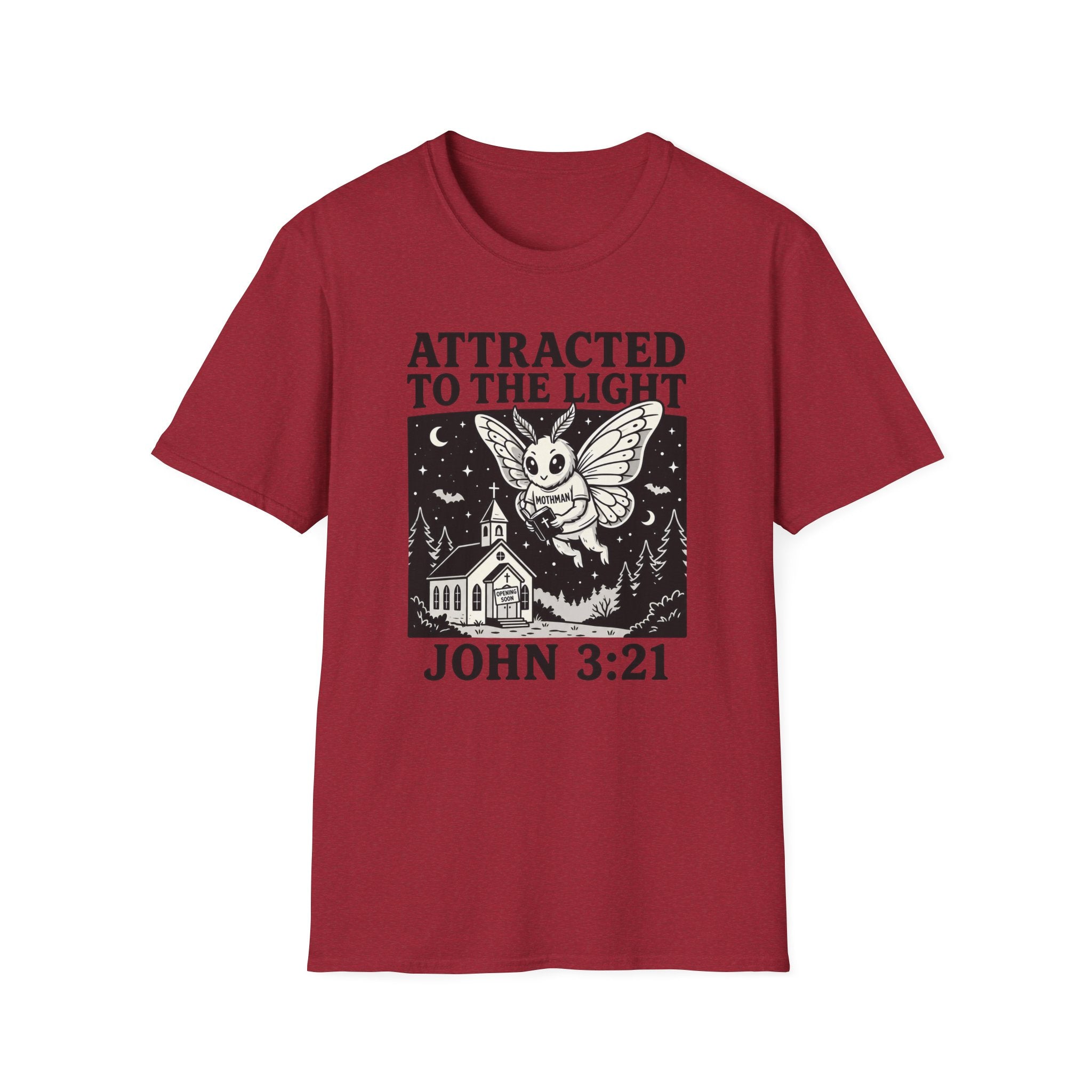 Attracted To The Light Mothman T-Shirt