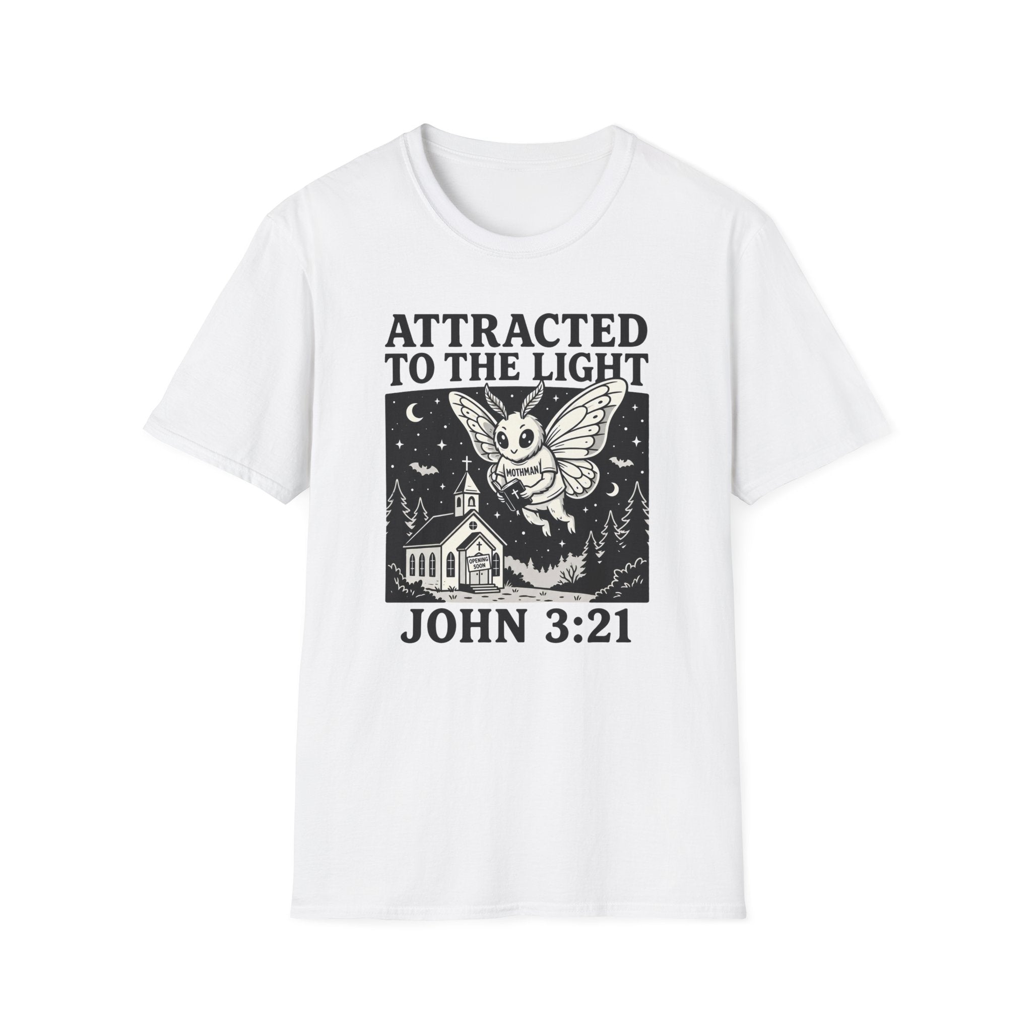 Attracted To The Light Mothman T-Shirt