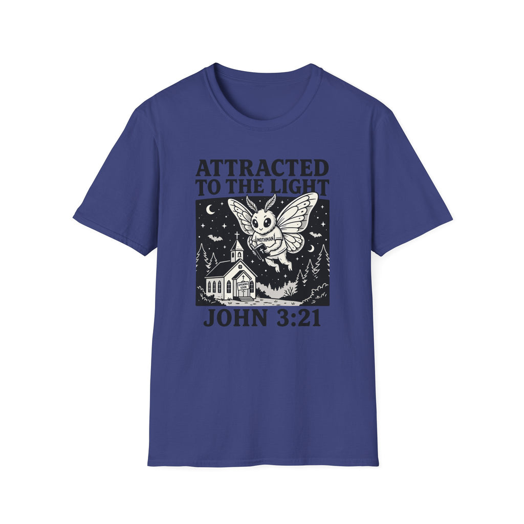 Attracted To The Light Mothman T-Shirt