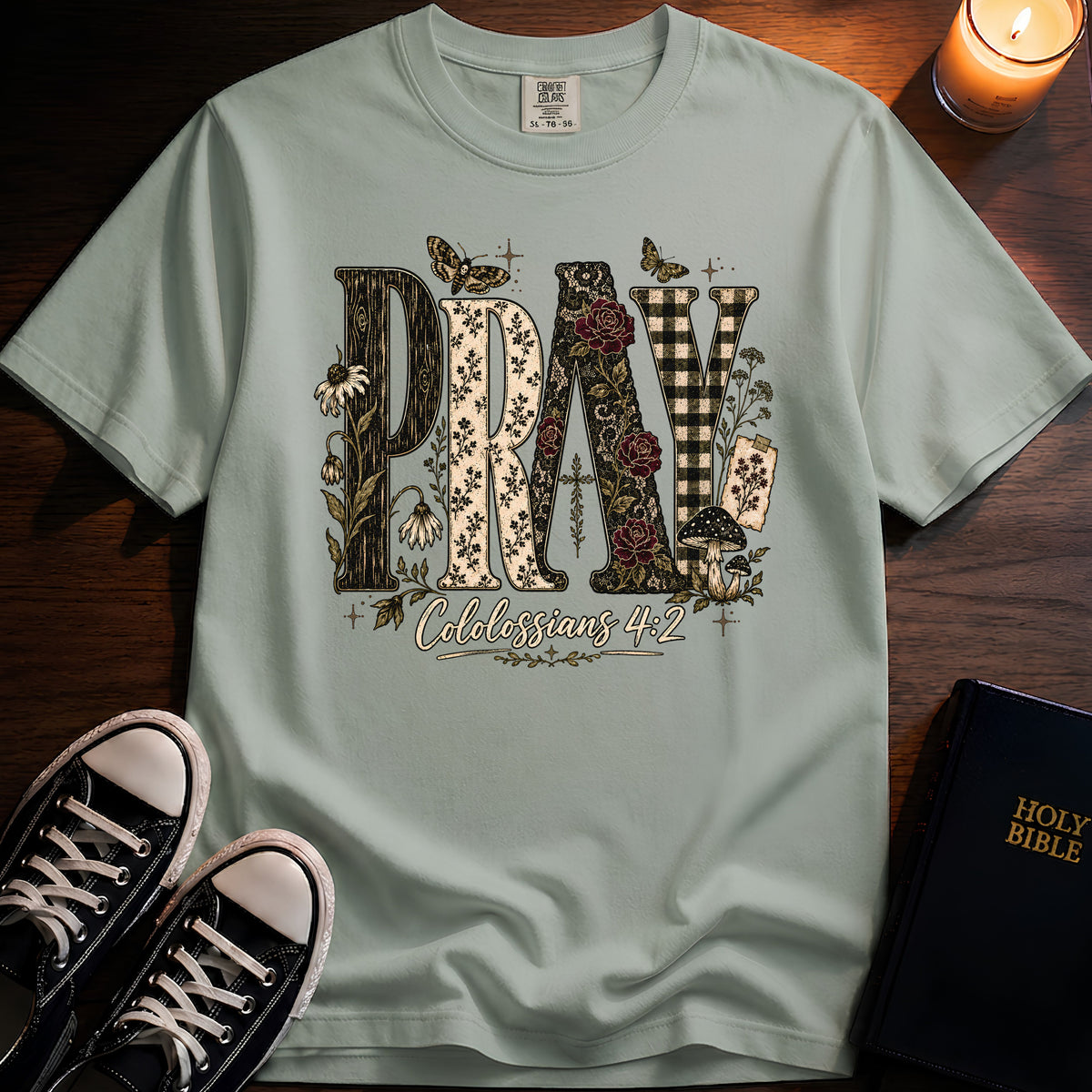 Pray Texture T-Shirt