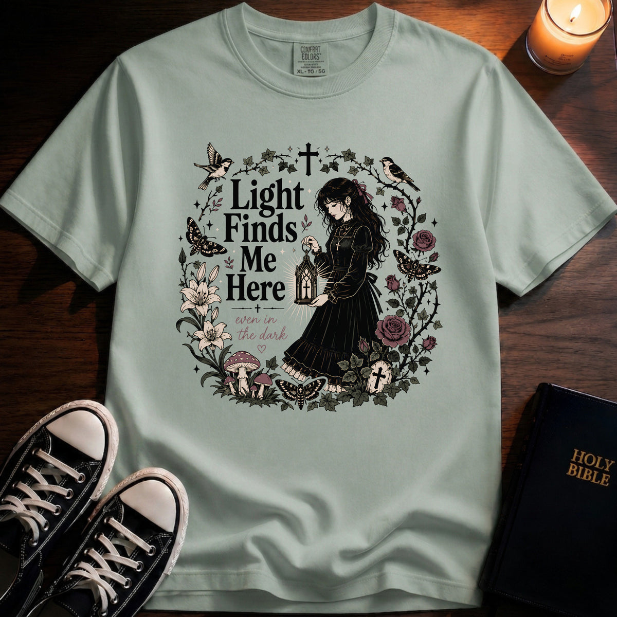 Light Finds Me Here T-Shirt