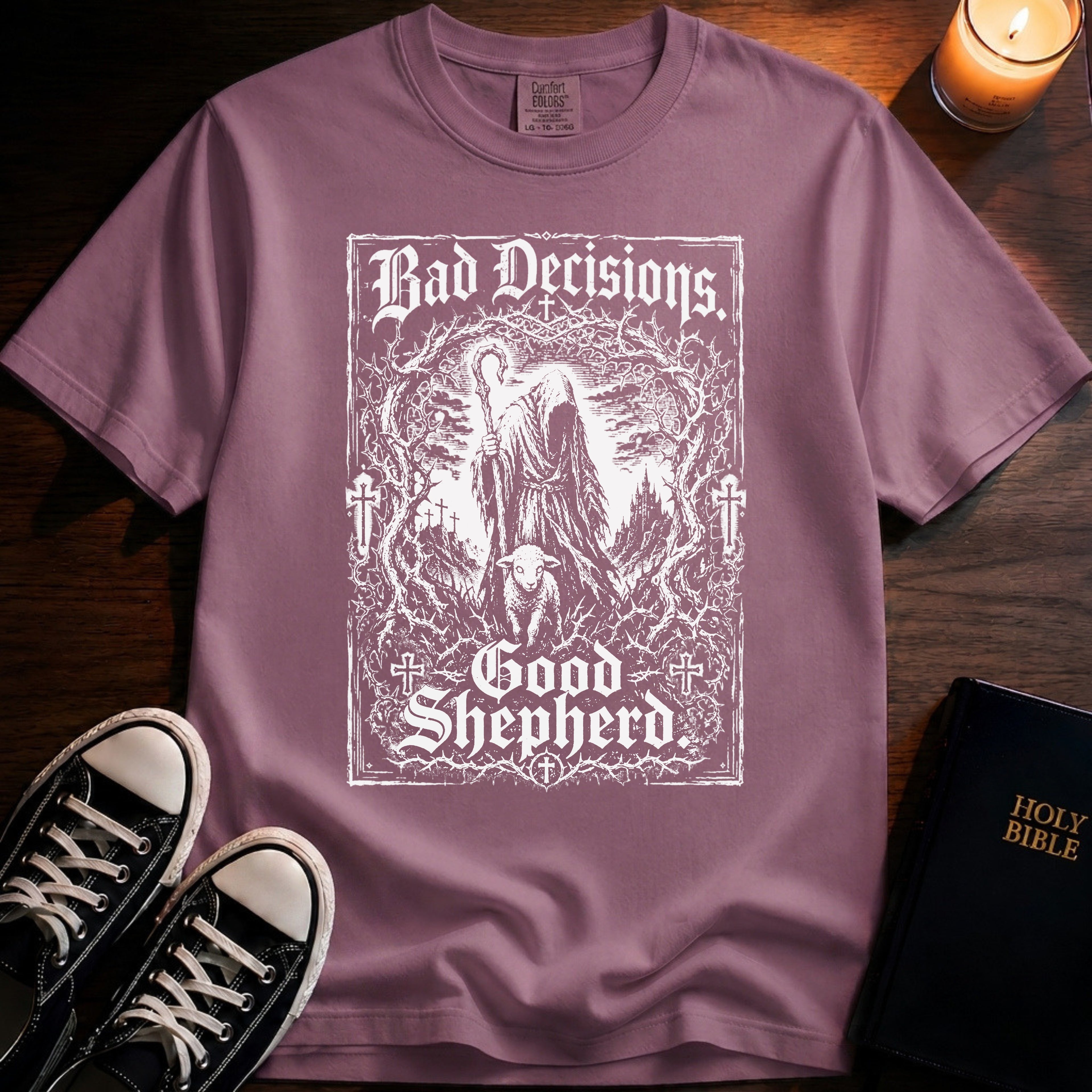 Bad Decisions Good Shepherd T-Shirt