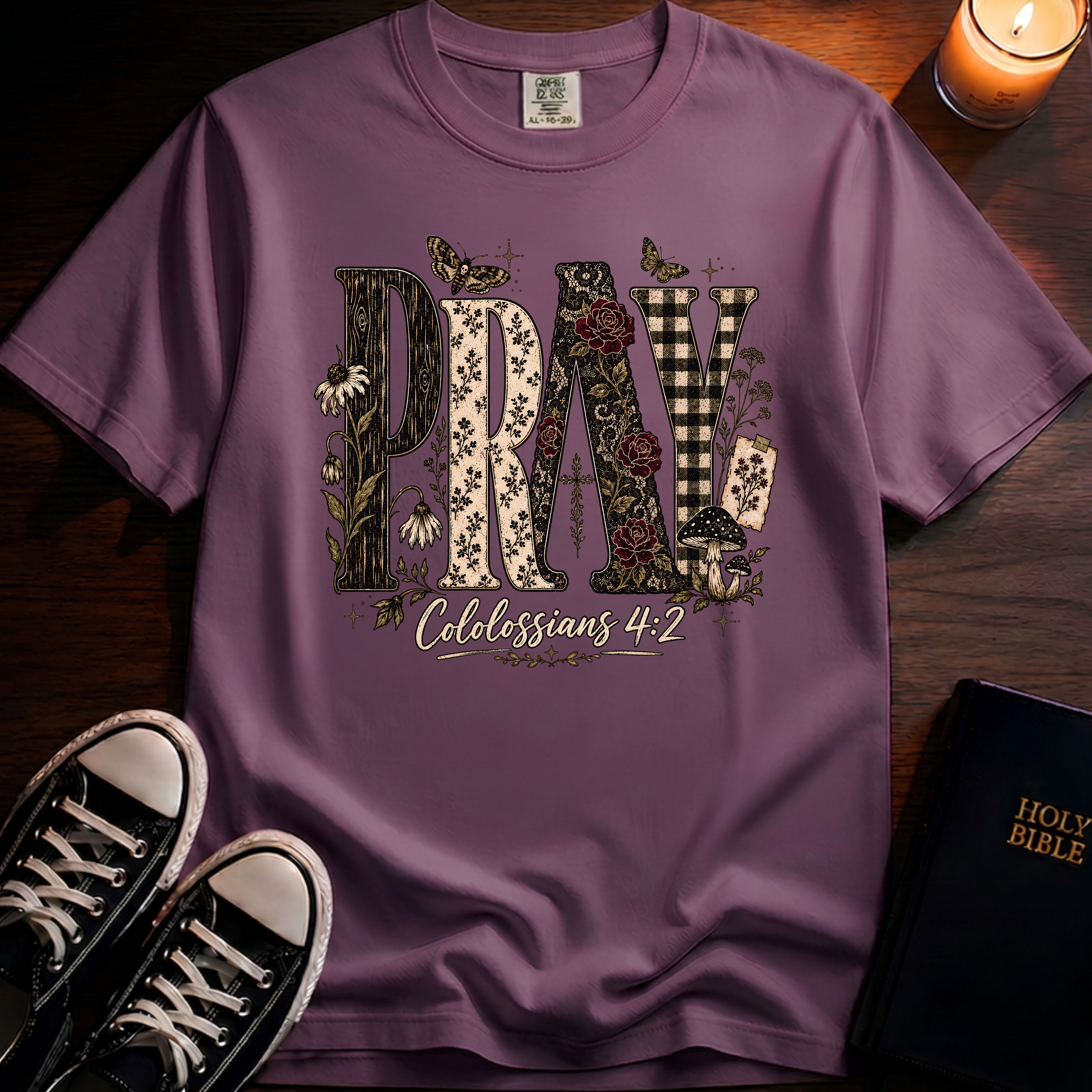 Pray Texture T-Shirt