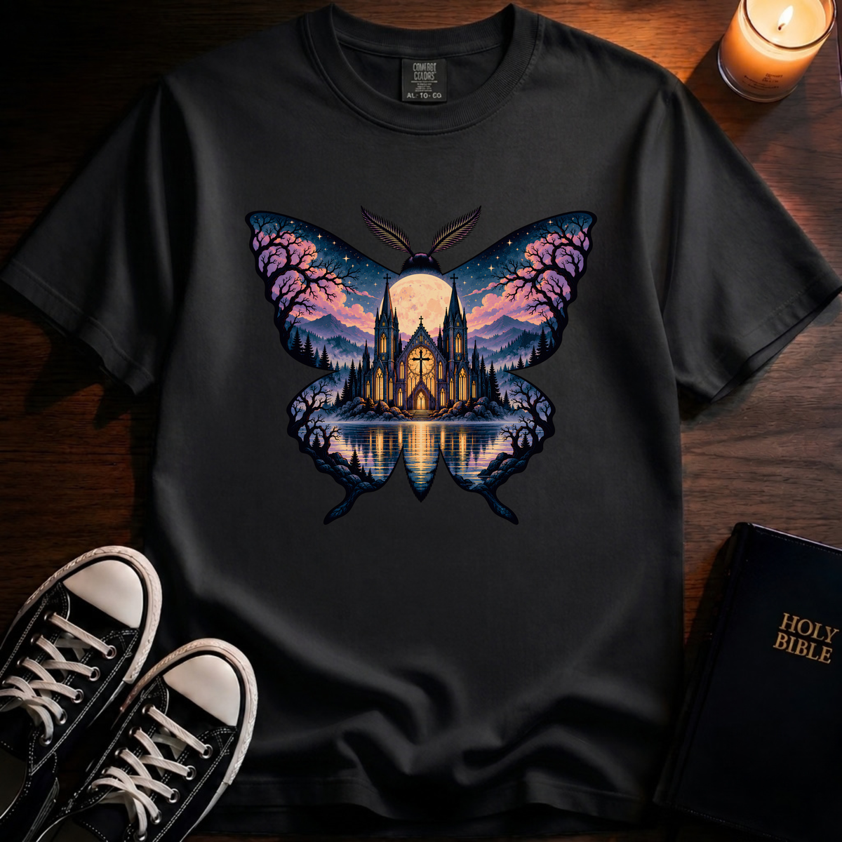 Midnight Moth Silhouette T-Shirt