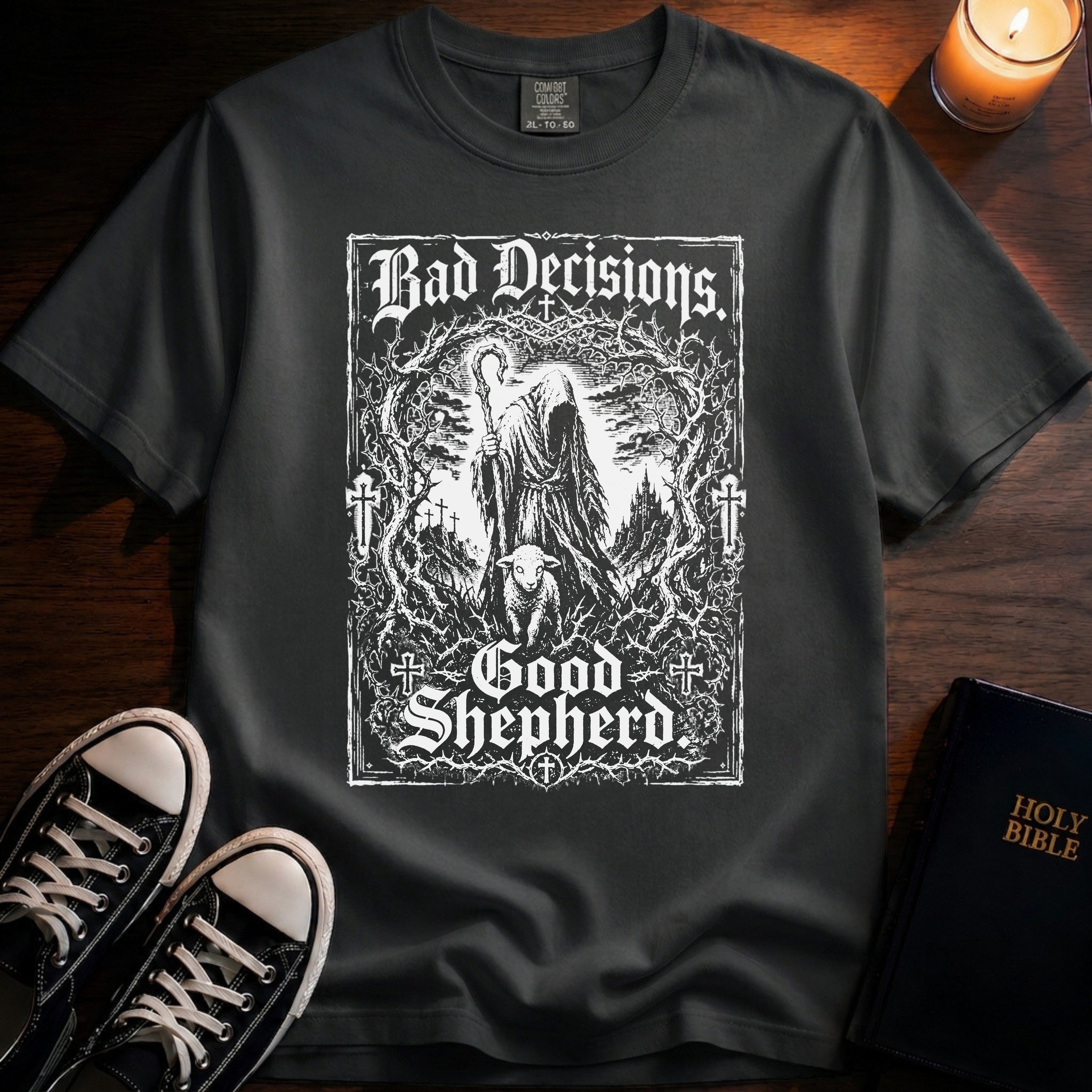 Bad Decisions Good Shepherd T-Shirt