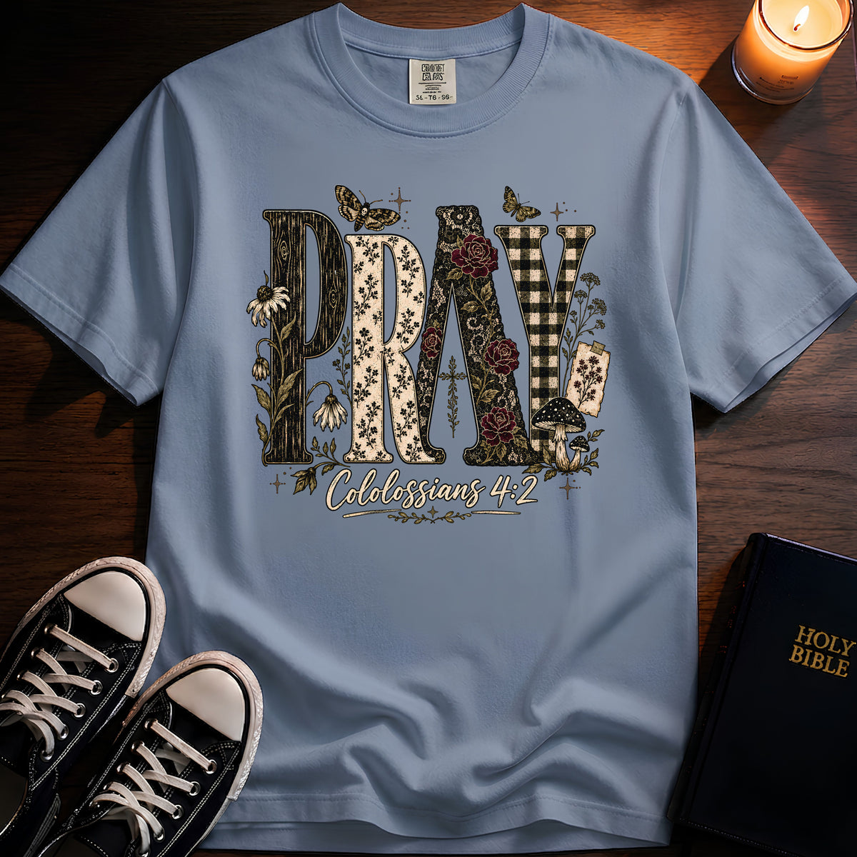 Pray Texture T-Shirt
