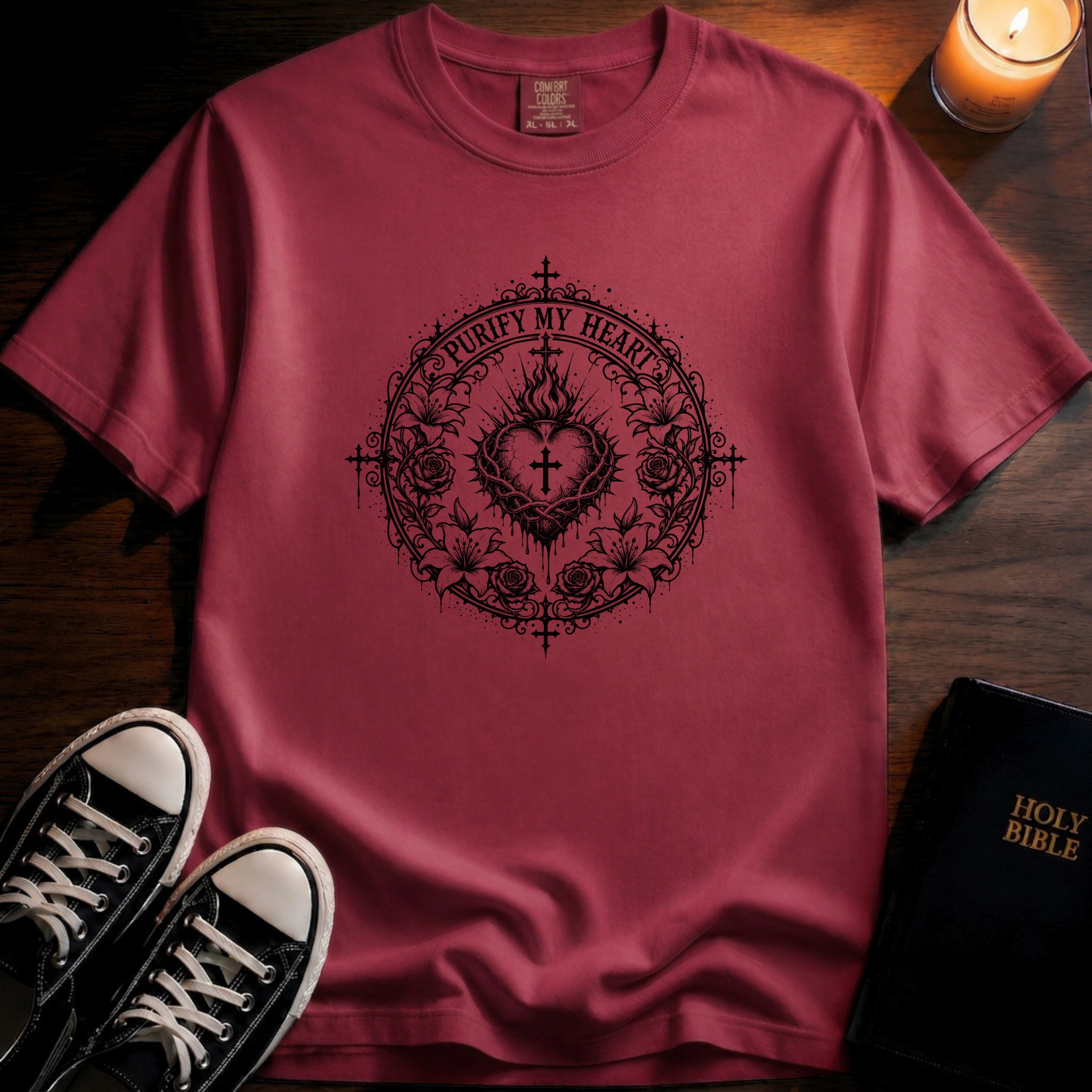 Purify My Heart Emblem T-Shirt