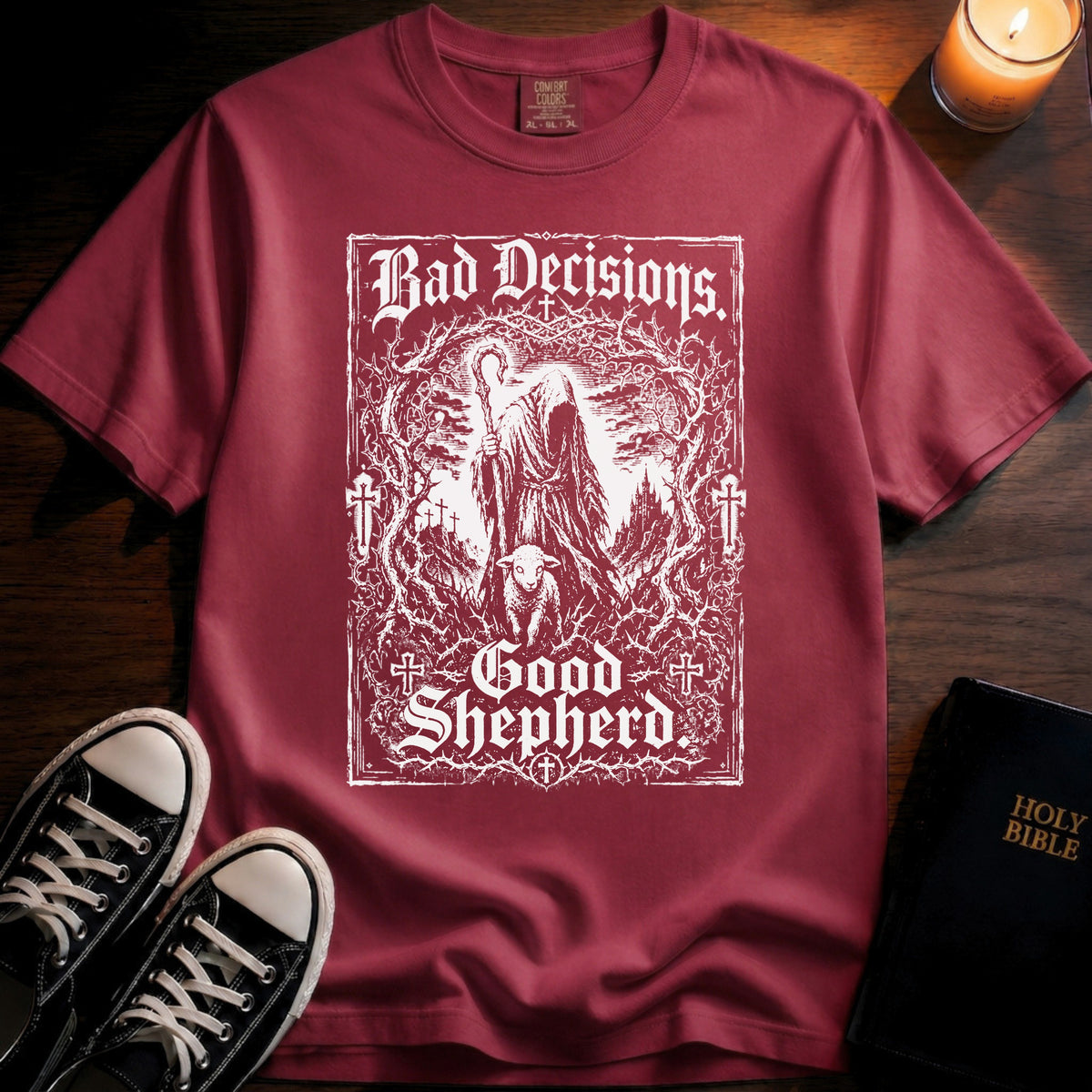 Bad Decisions Good Shepherd T-Shirt