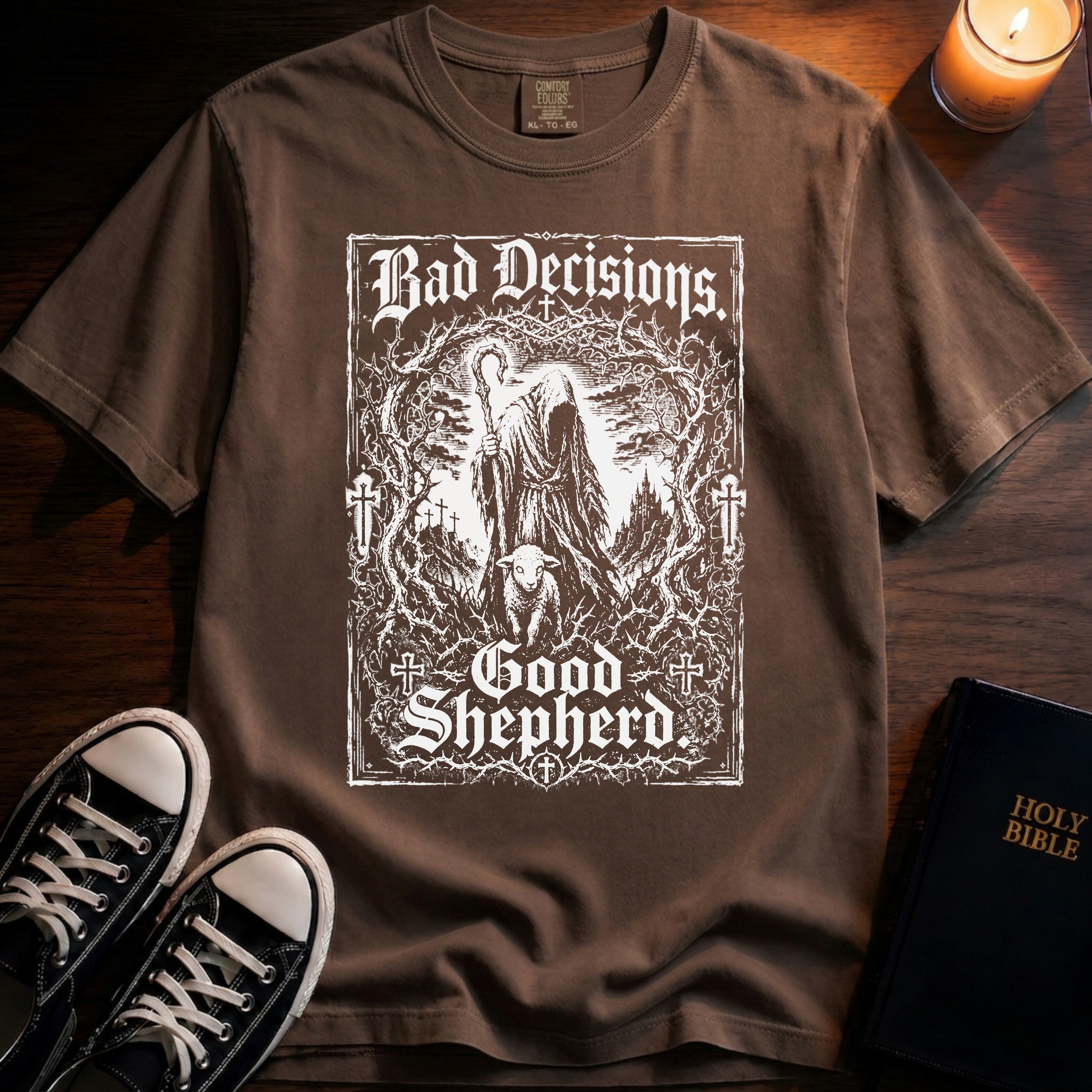 Bad Decisions Good Shepherd T-Shirt