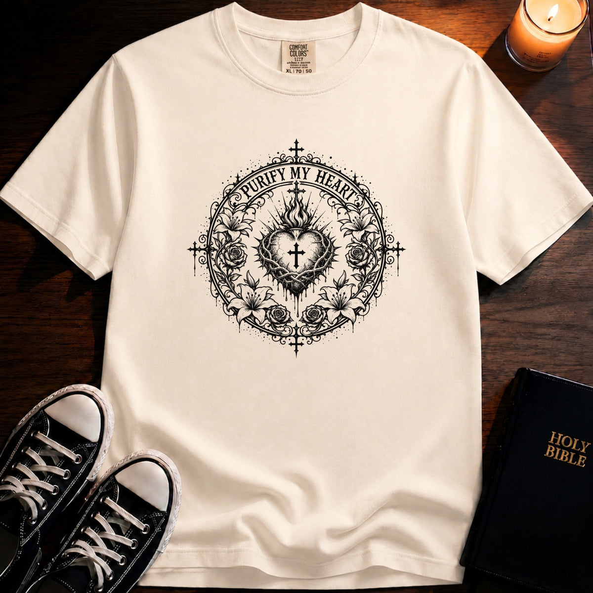 Purify My Heart Emblem T-Shirt