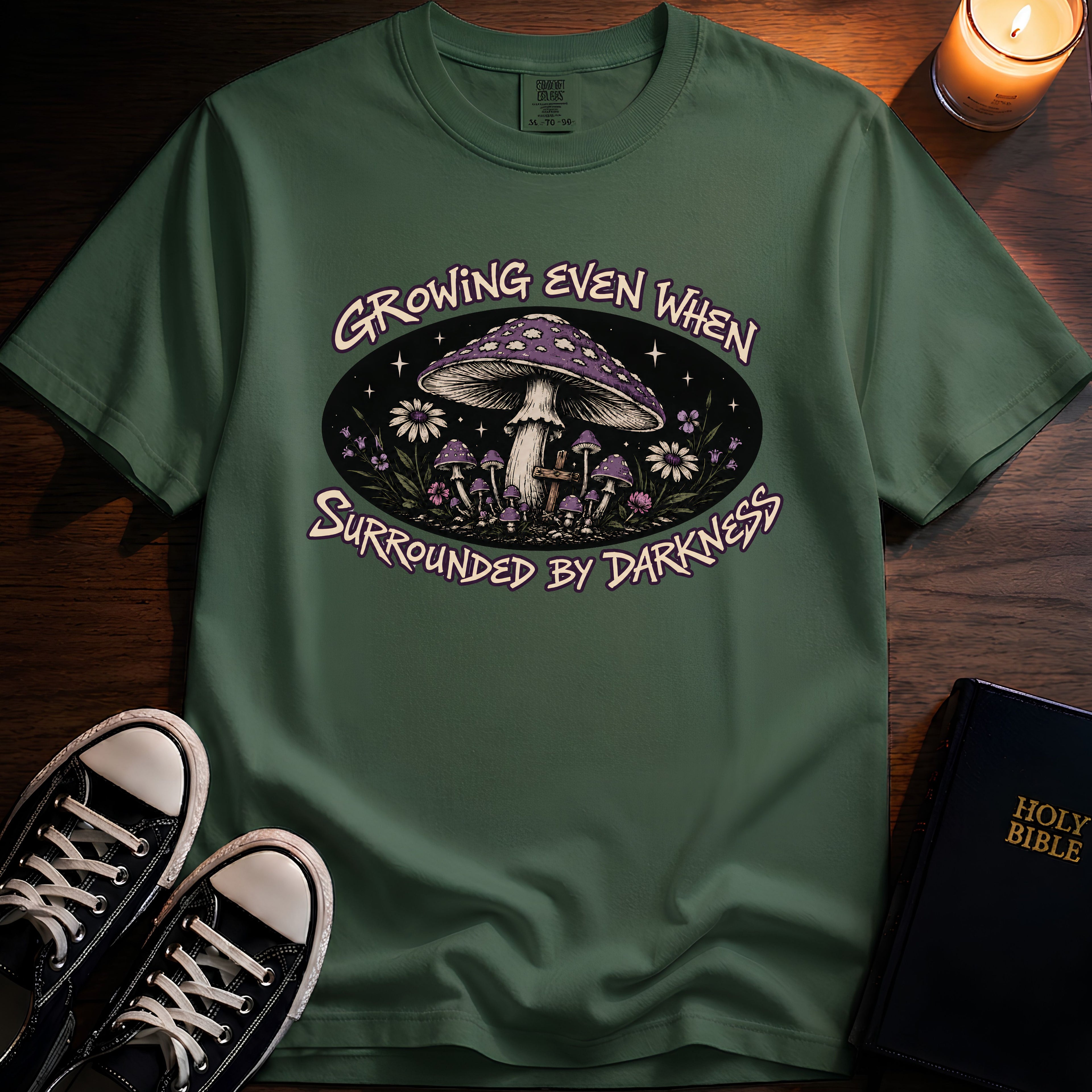 Growing Even When Surrounded By Darkness T-Shirt