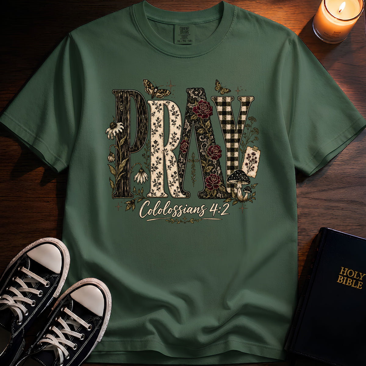 Pray Texture T-Shirt