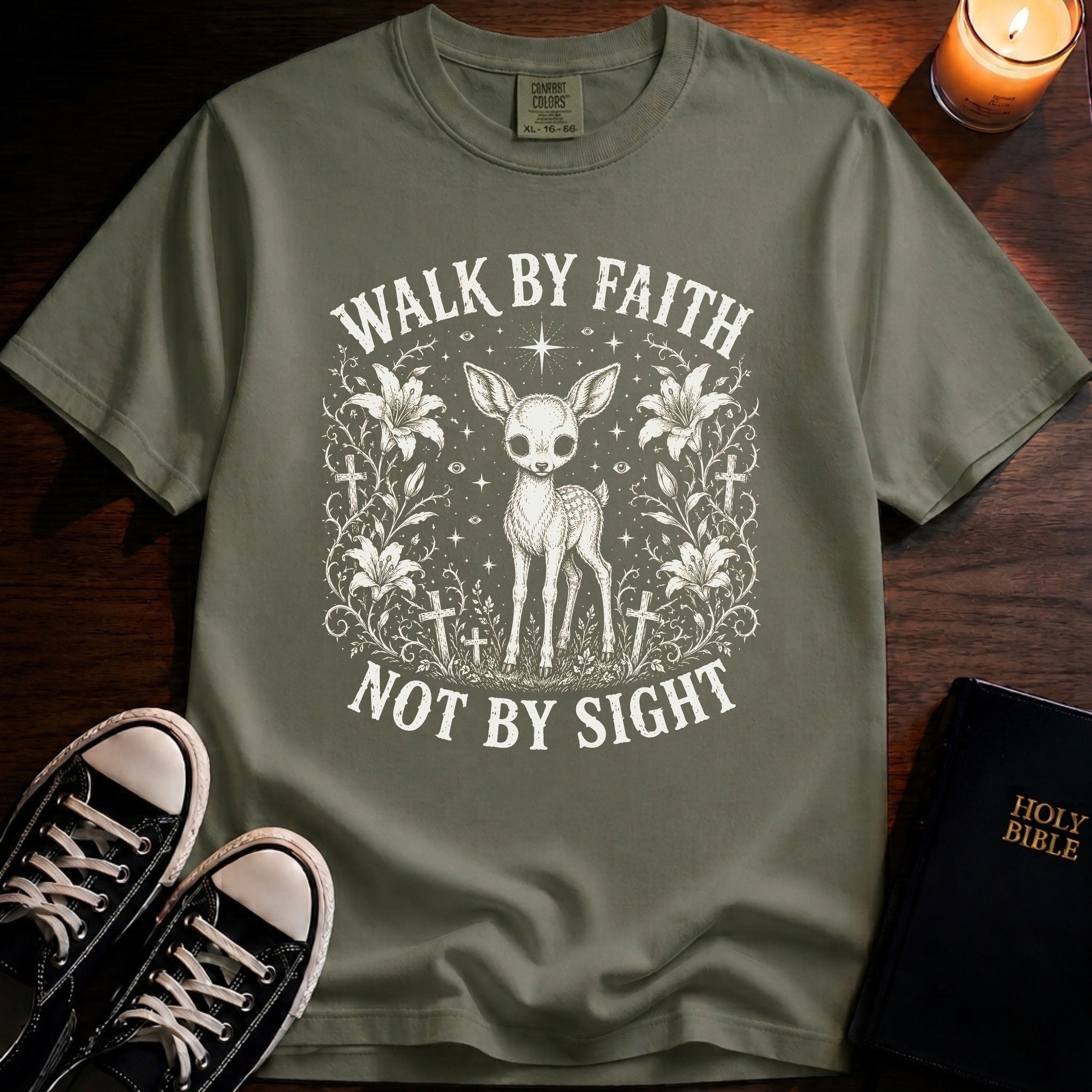 Walk By Faith Not By Sight T-Shirt