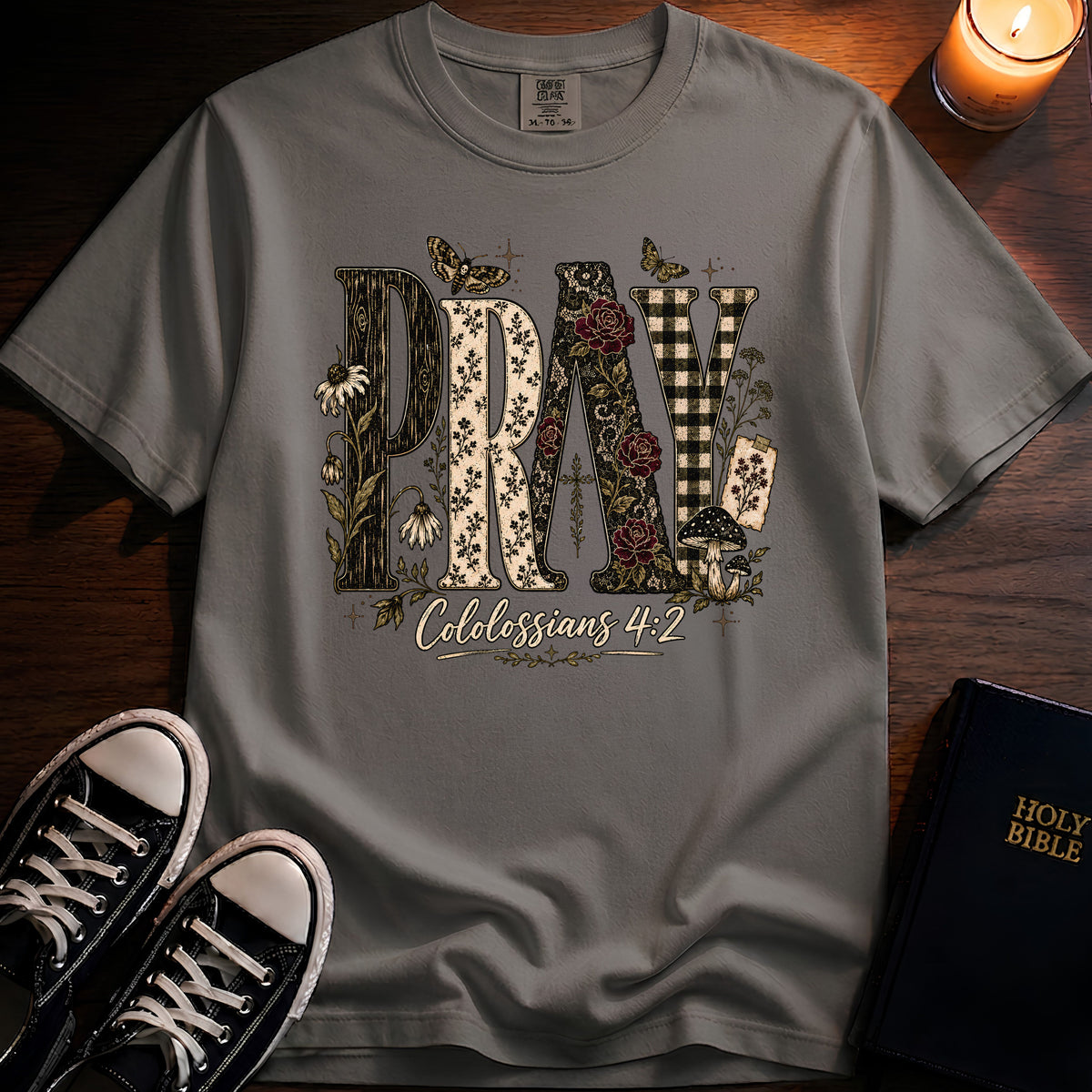 Pray Texture T-Shirt
