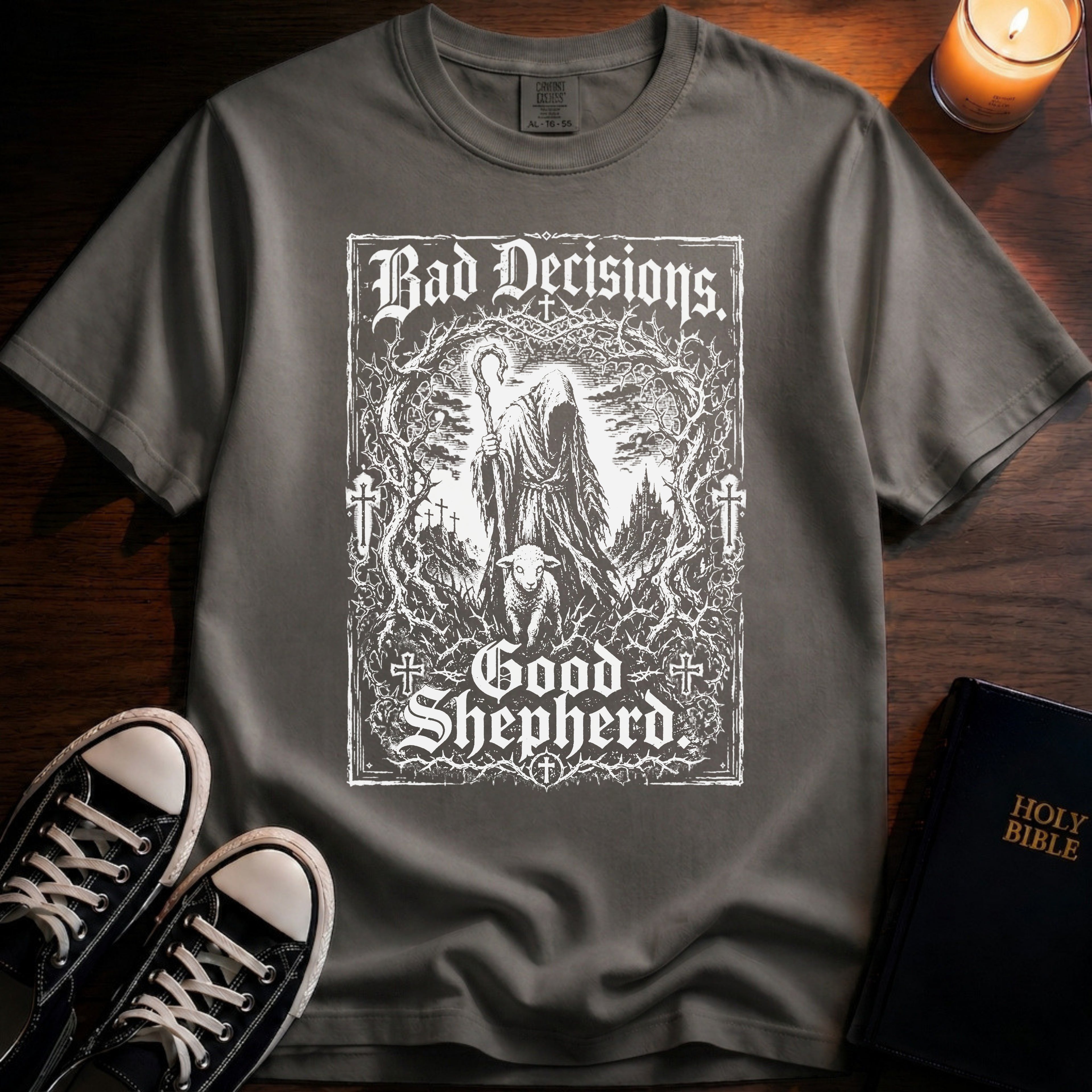 Bad Decisions Good Shepherd T-Shirt