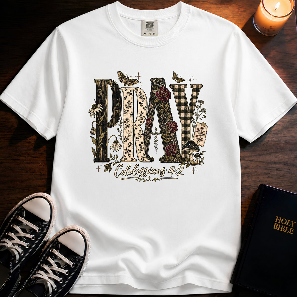 Pray Texture T-Shirt