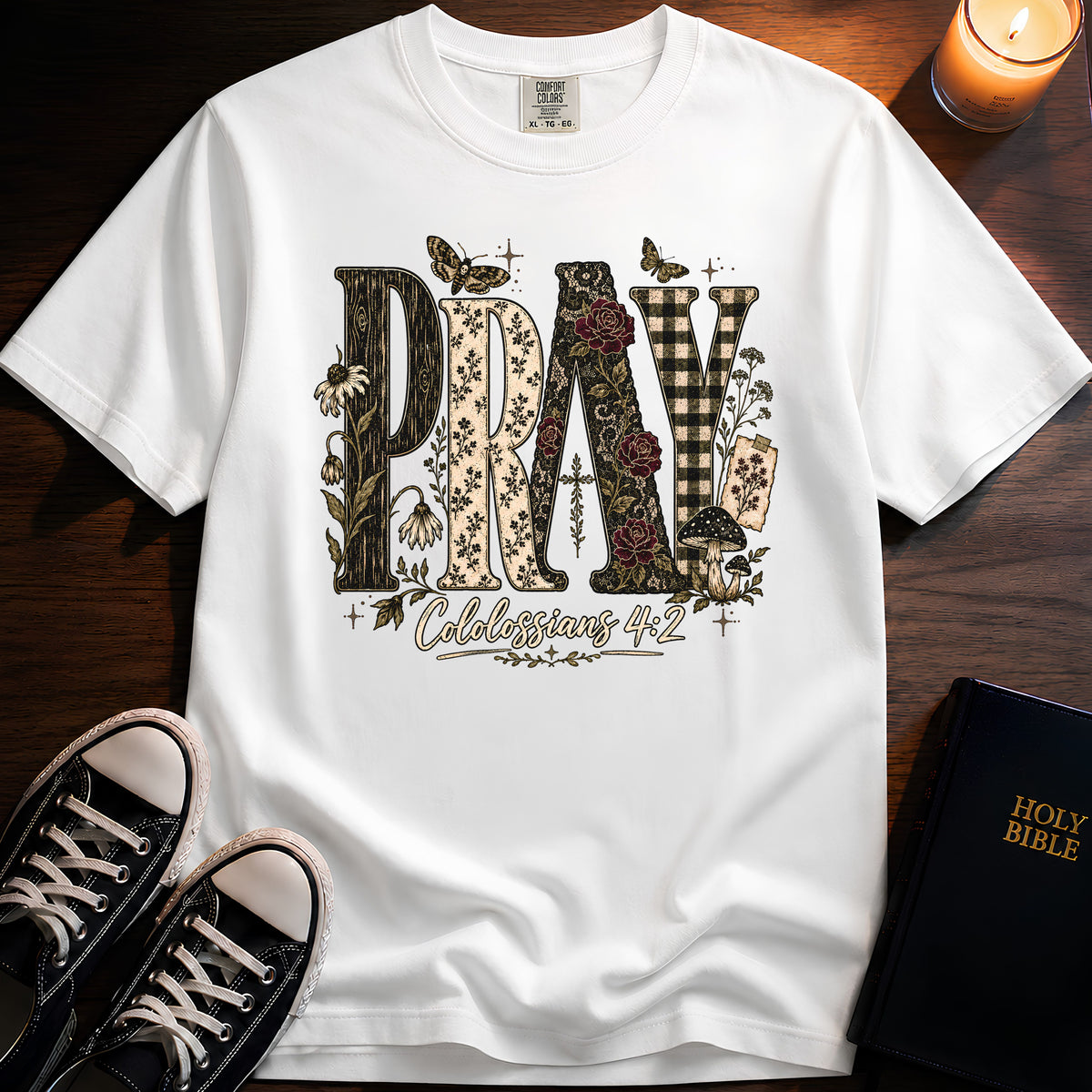 Pray Texture T-Shirt