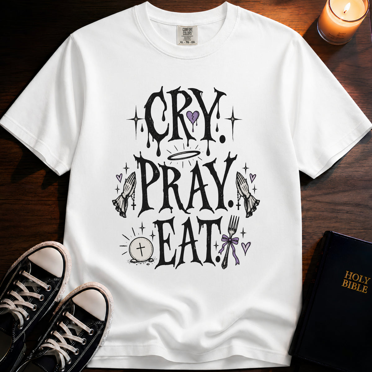 Cry Pray Eat T-Shirt